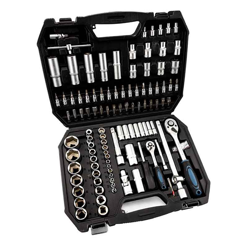 Custodia con cricchetti e dadi Bormann BHT5180 da 1/2 '' e 1/4 ''